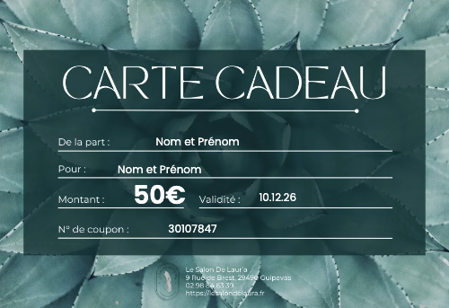 Carte cadeau générique modèle 8