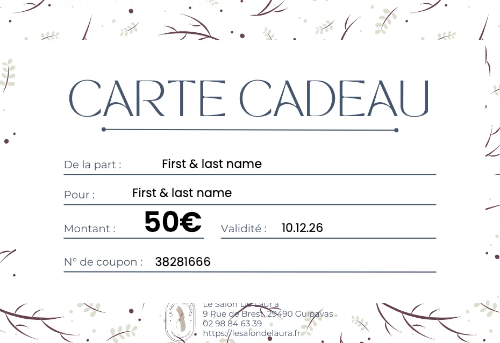 Carte cadeau anniversaire modèle 3